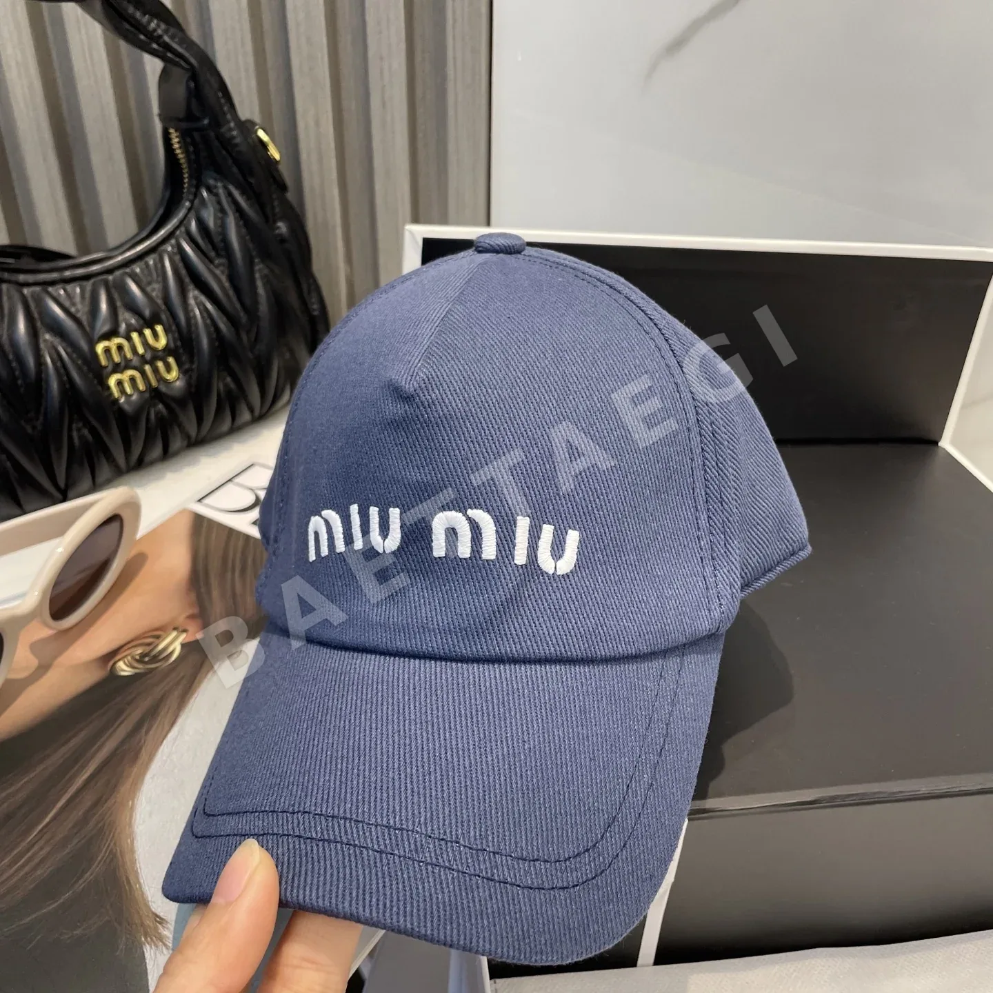 미우미우 자수 야구모자 상세 이미지 6