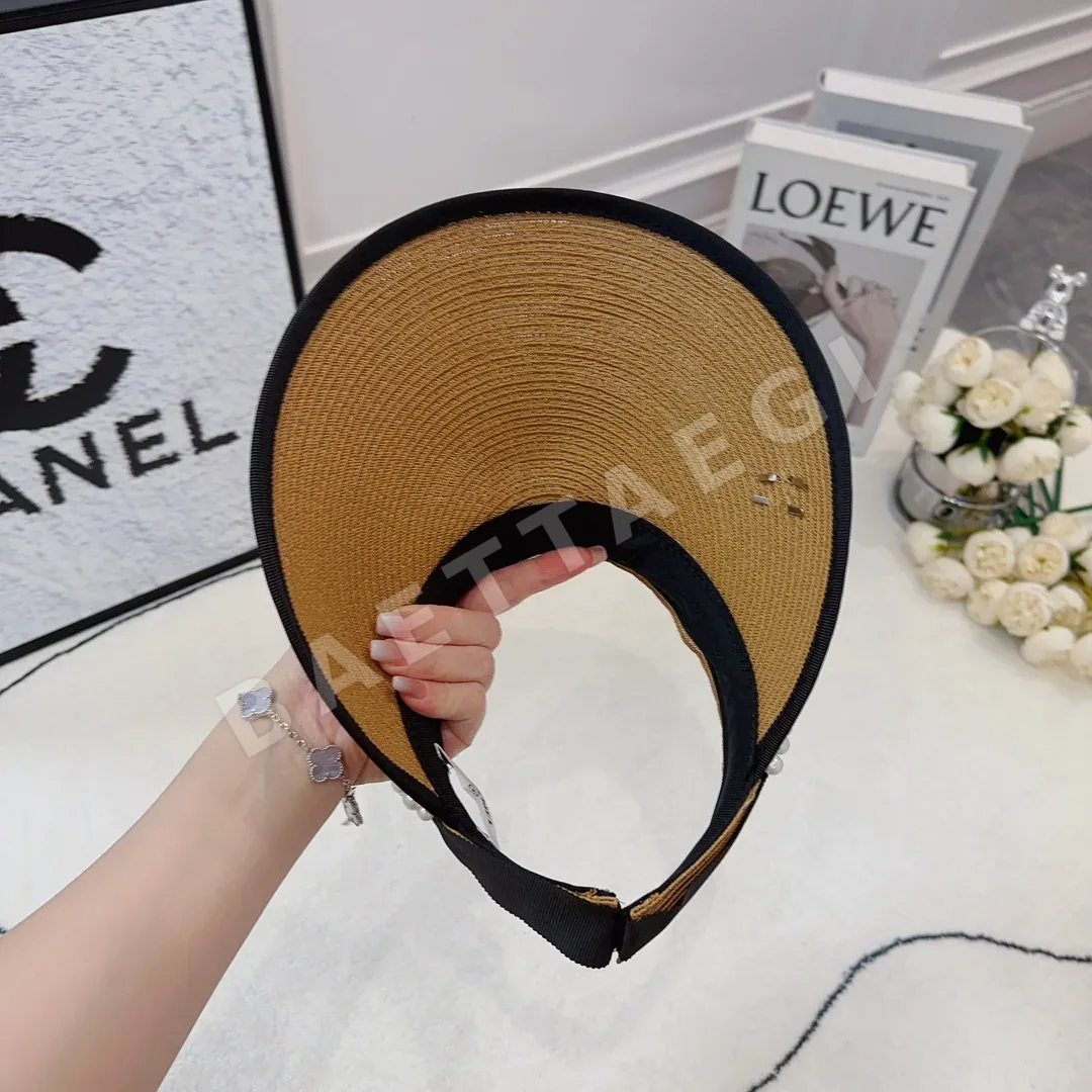 샤넬 진주 장식 자외선 차단 모자 상세 이미지 8