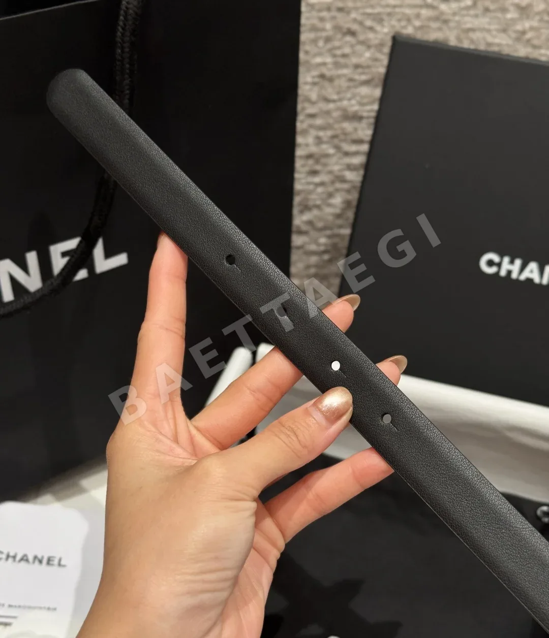 샤넬 타임리스 클래식 더블 C 카프스킨 벨트 상세 이미지 7