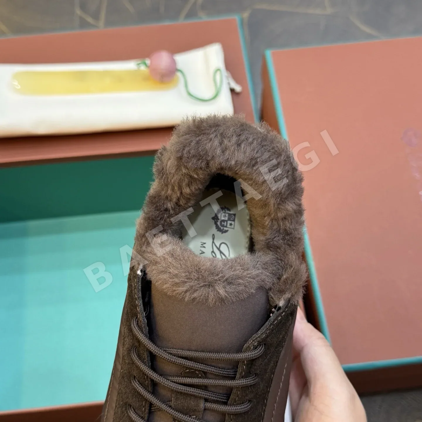 로로피아나 스니커즈 남성 울 상세 이미지 7