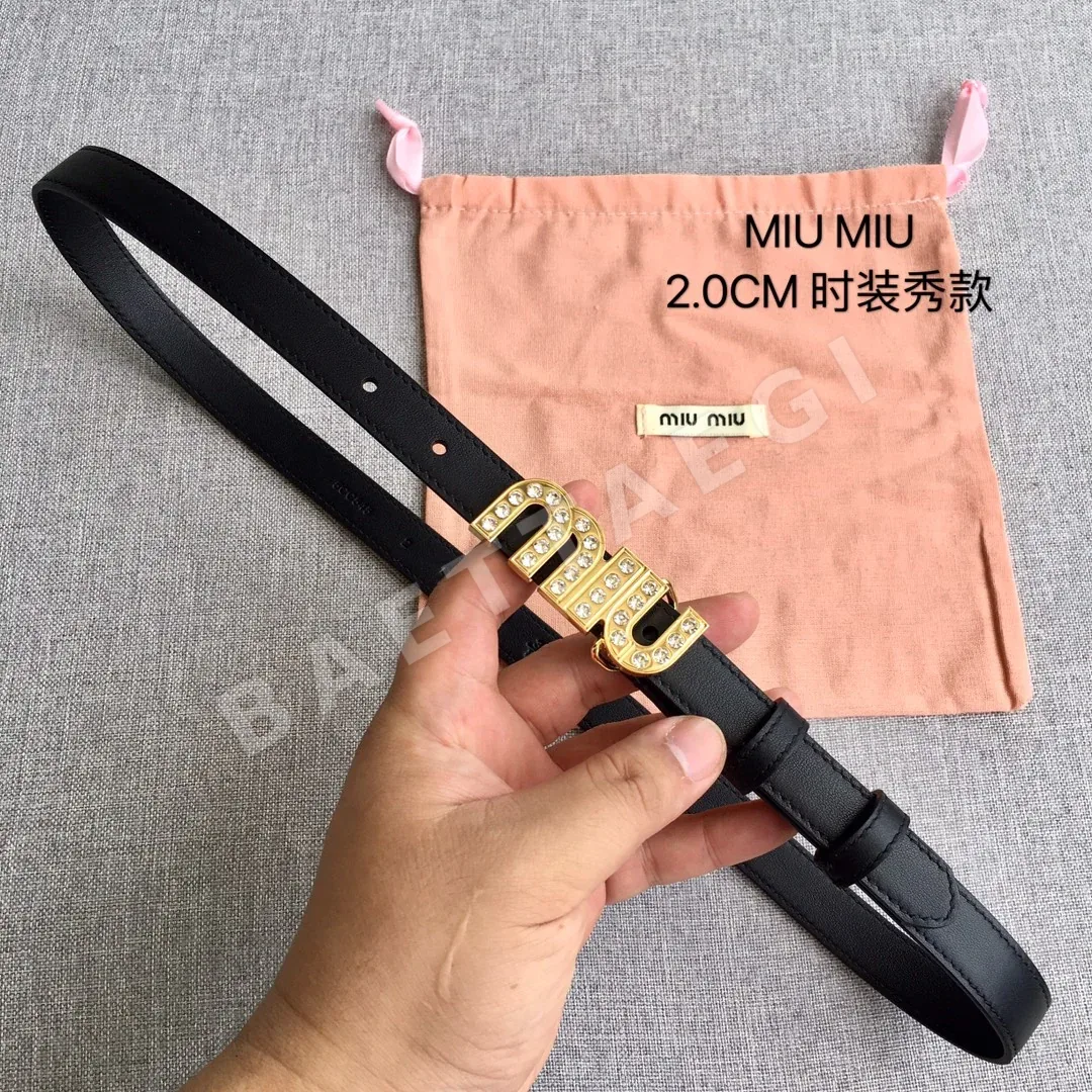 미우미우 가죽 벨트 57874
