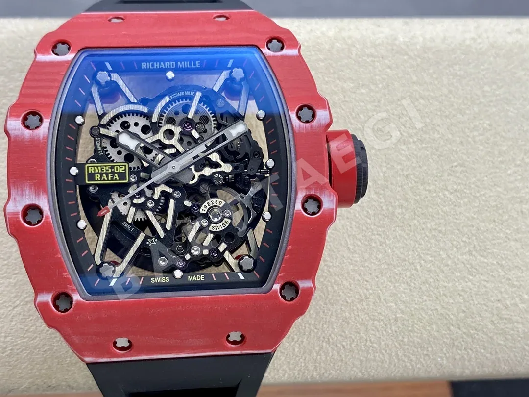 리차드밀 RM35-02 블랙 화이트 NTPT 카본 TPT 카본 티타늄 남성 시계 레플리카 44835 Richard Mille
