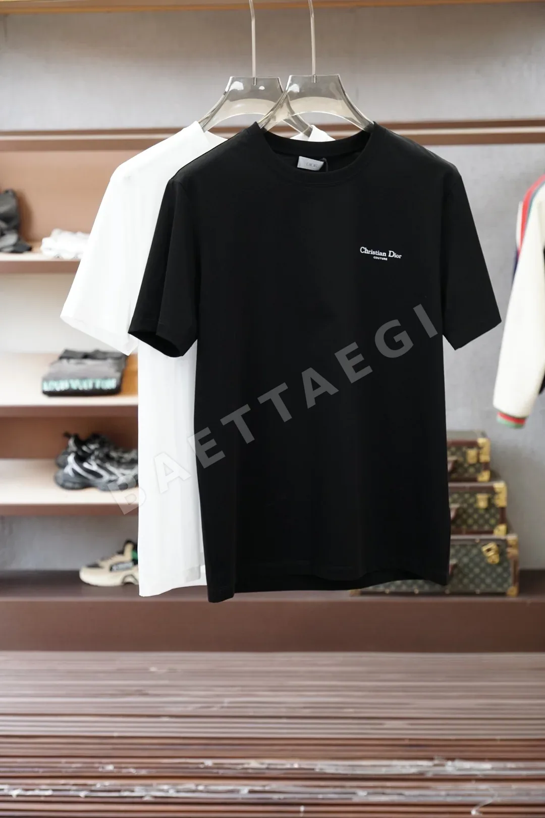 디올 로고 프린트 반팔 티셔츠 47631