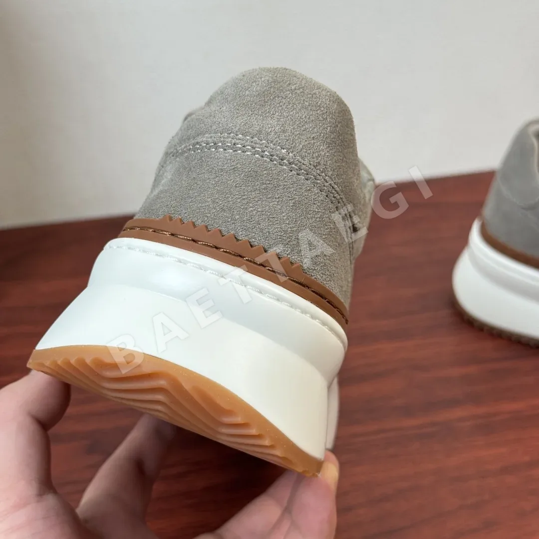 브루넬로쿠치넬리 스니커즈 화이트 송아지가죽 5 cm 플랫폼 솔 T8027-2 상세 이미지 8