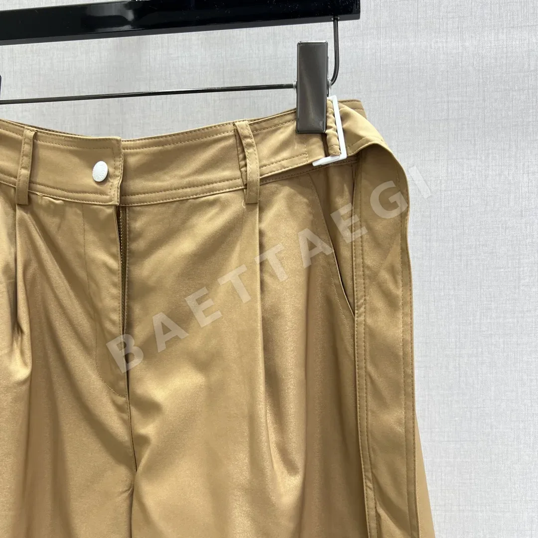 루이비통 컬러 블록 더블 포켓 스트레이트 레그 여성 바지 상세 이미지 4