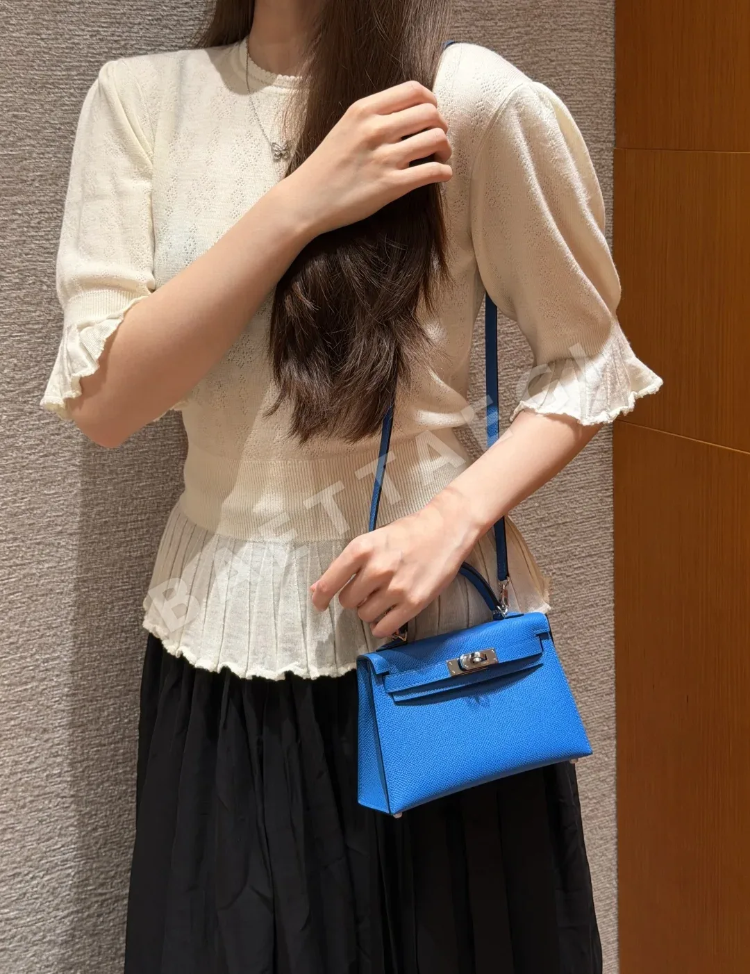 에르메스 켈리 미니 2 앱송 가죽 가방 상세 이미지 4