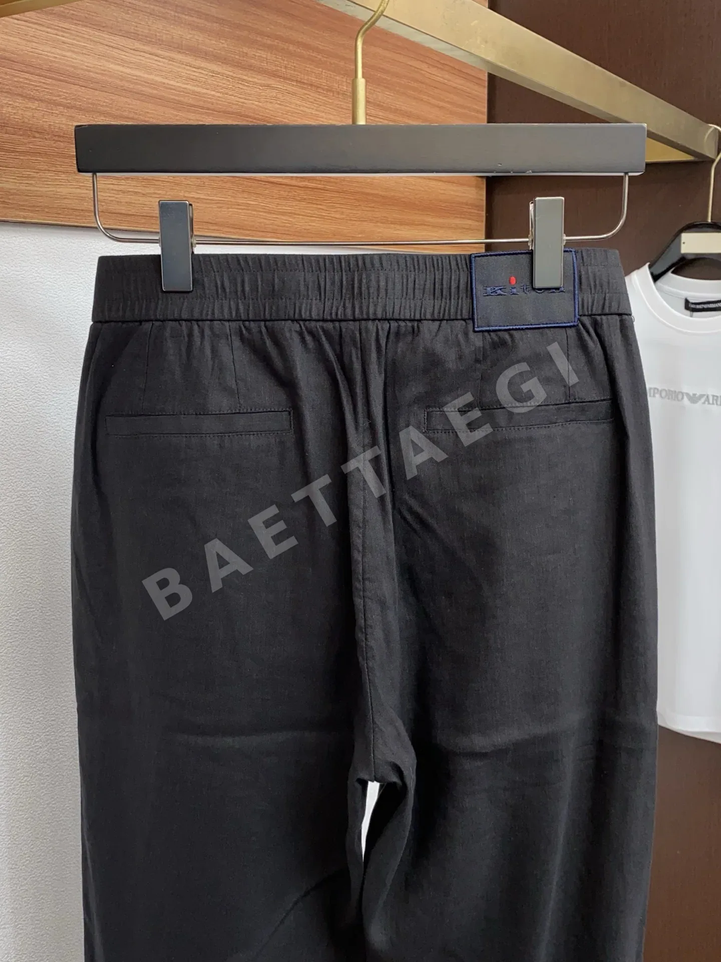 키톤 면 마 혼방 캐주얼 남성 바지 상세 이미지 9