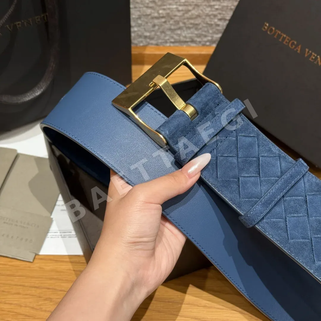보테가베네타 인트레치아토 스웨이드 벨트 60mm 상세 이미지 9