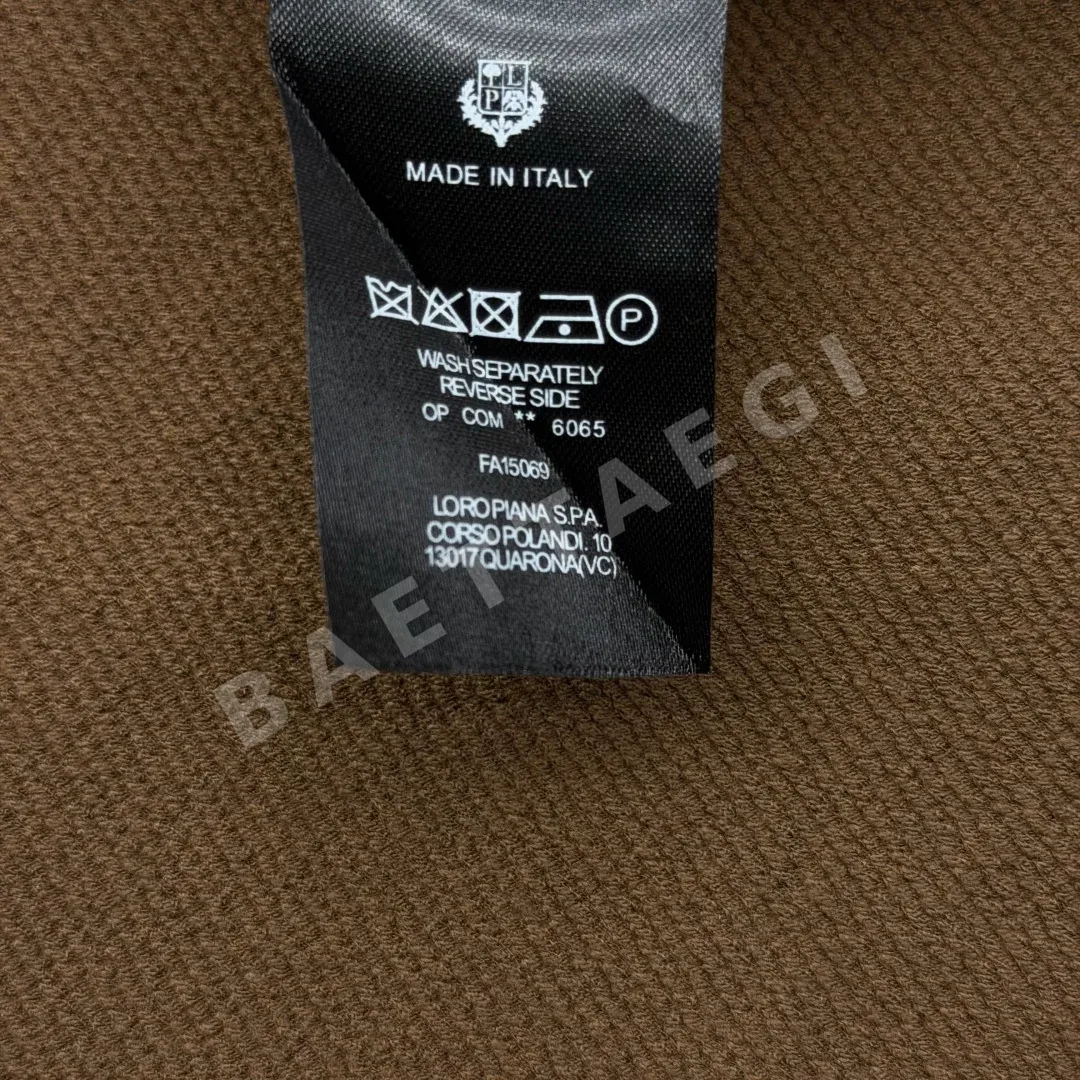로로피아나 울 혼방 스탠드 카라 베스트 상세 이미지 9