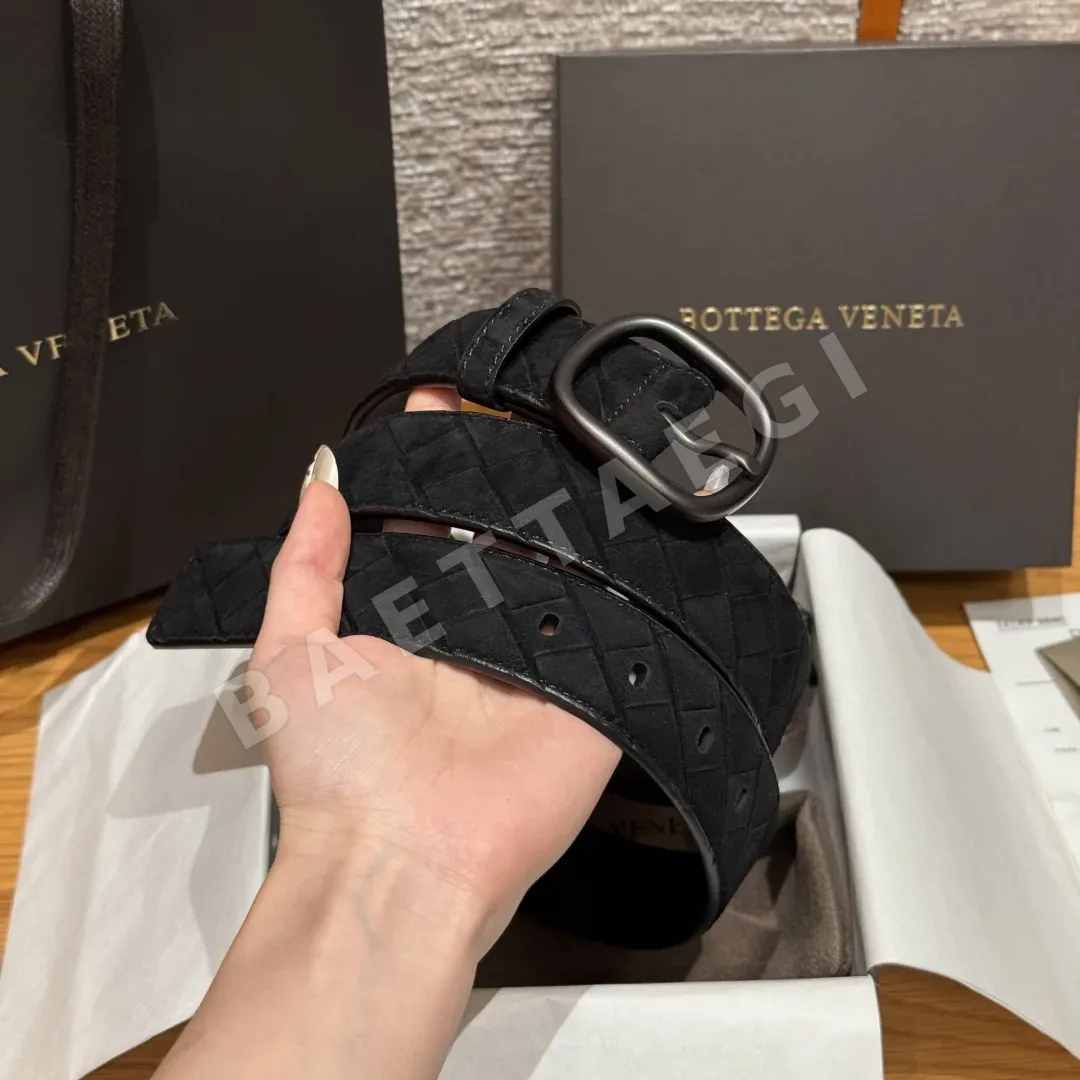 보테가베네타 인트레차토 스웨이드 벨트 상세 이미지 4