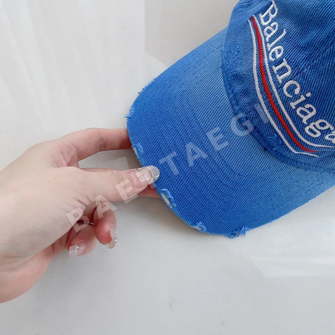 발렌시아가 워시 데미지 베이스볼 캡 상세 이미지 4