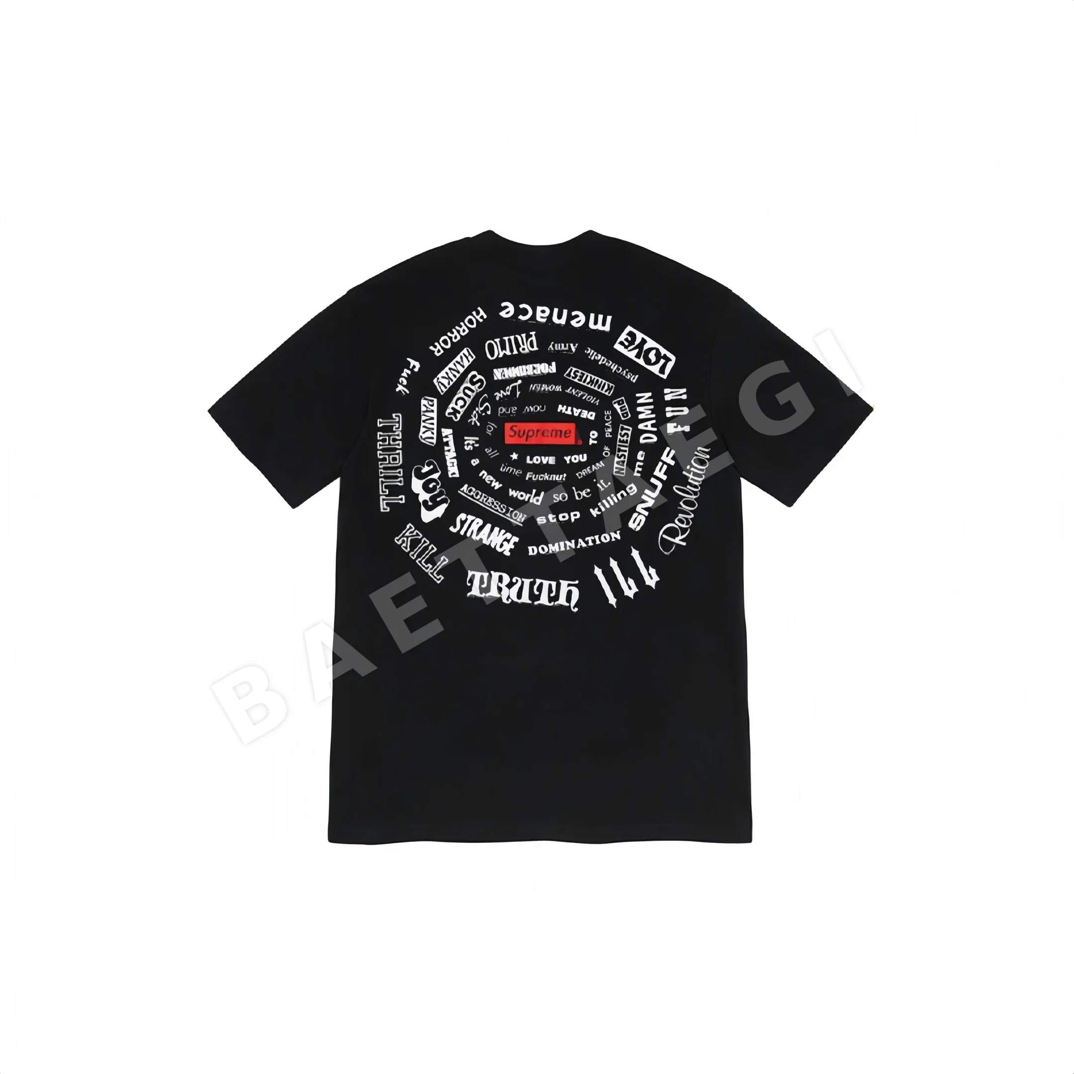 슈프림 스파이럴 남성 반팔 티셔츠 87359