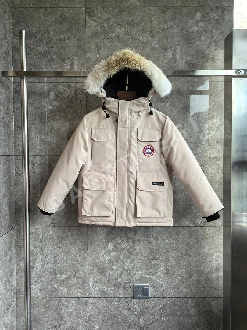 캐나다구스 [TOP] 화이트 베이지 205739 Canada Goose Kids E08