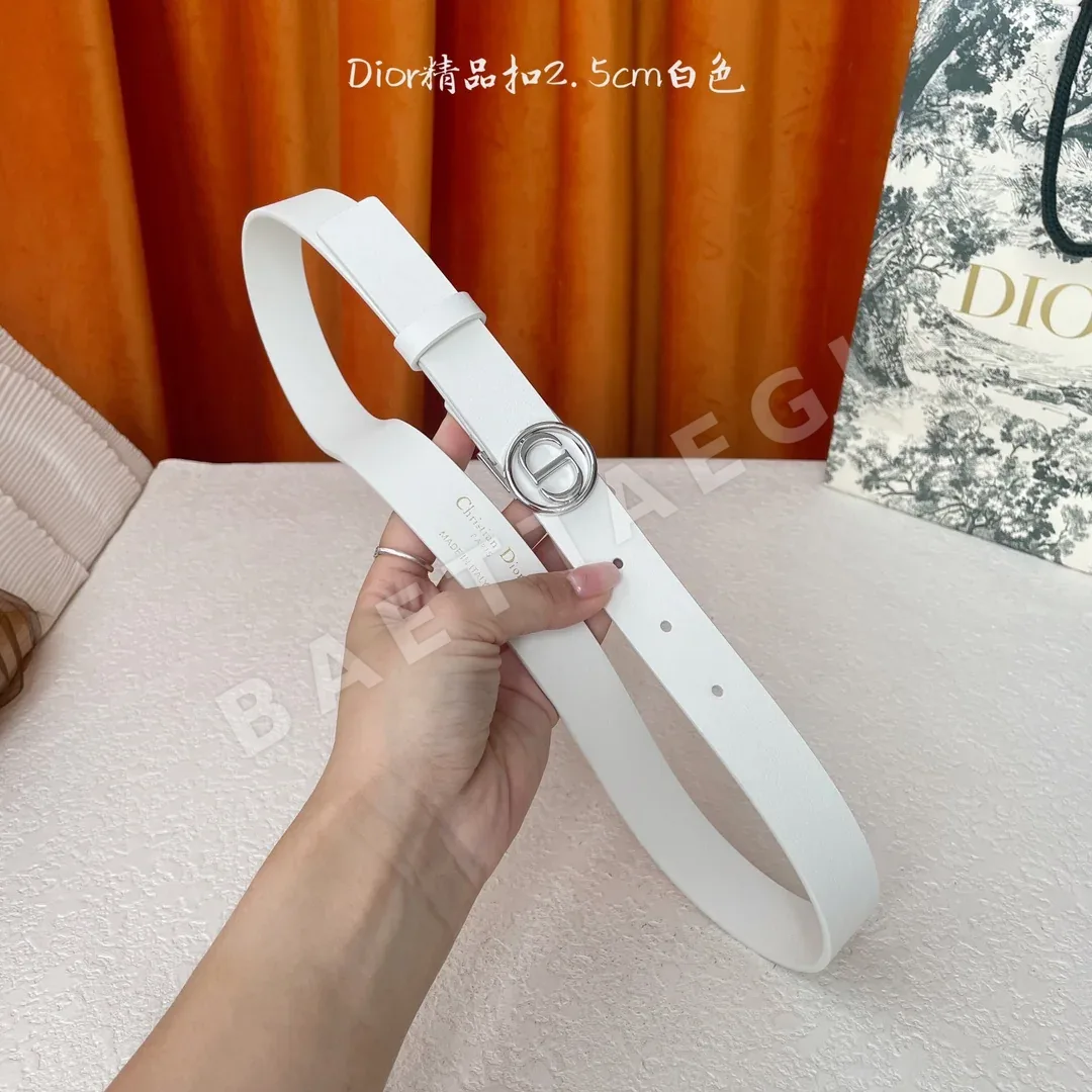 디올 CD 버클 가죽 벨트 상세 이미지 6