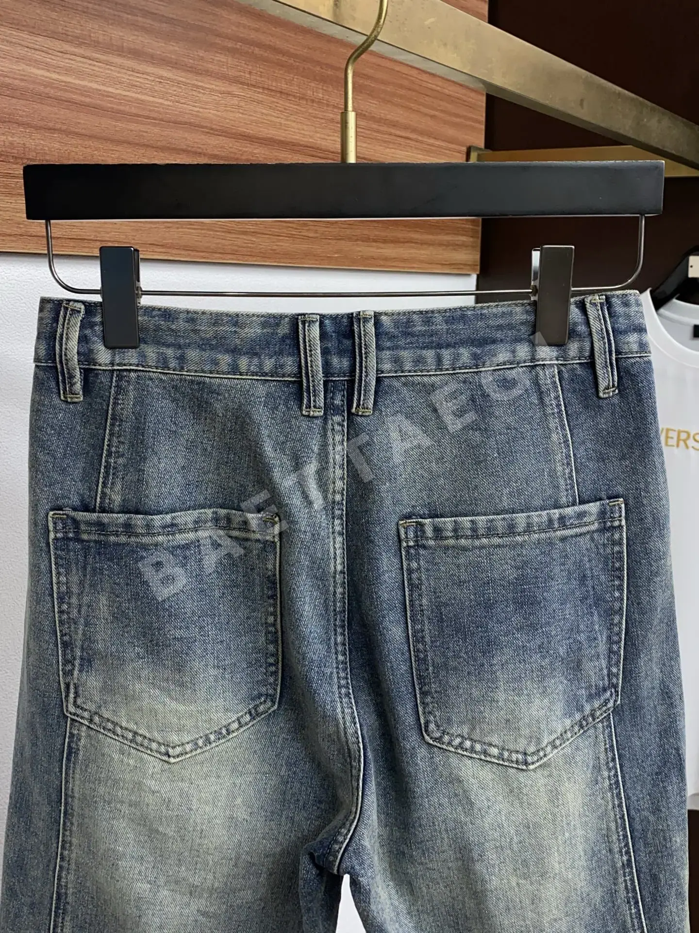 루이비통 데님 스트레이트 남성 반바지 상세 이미지 10