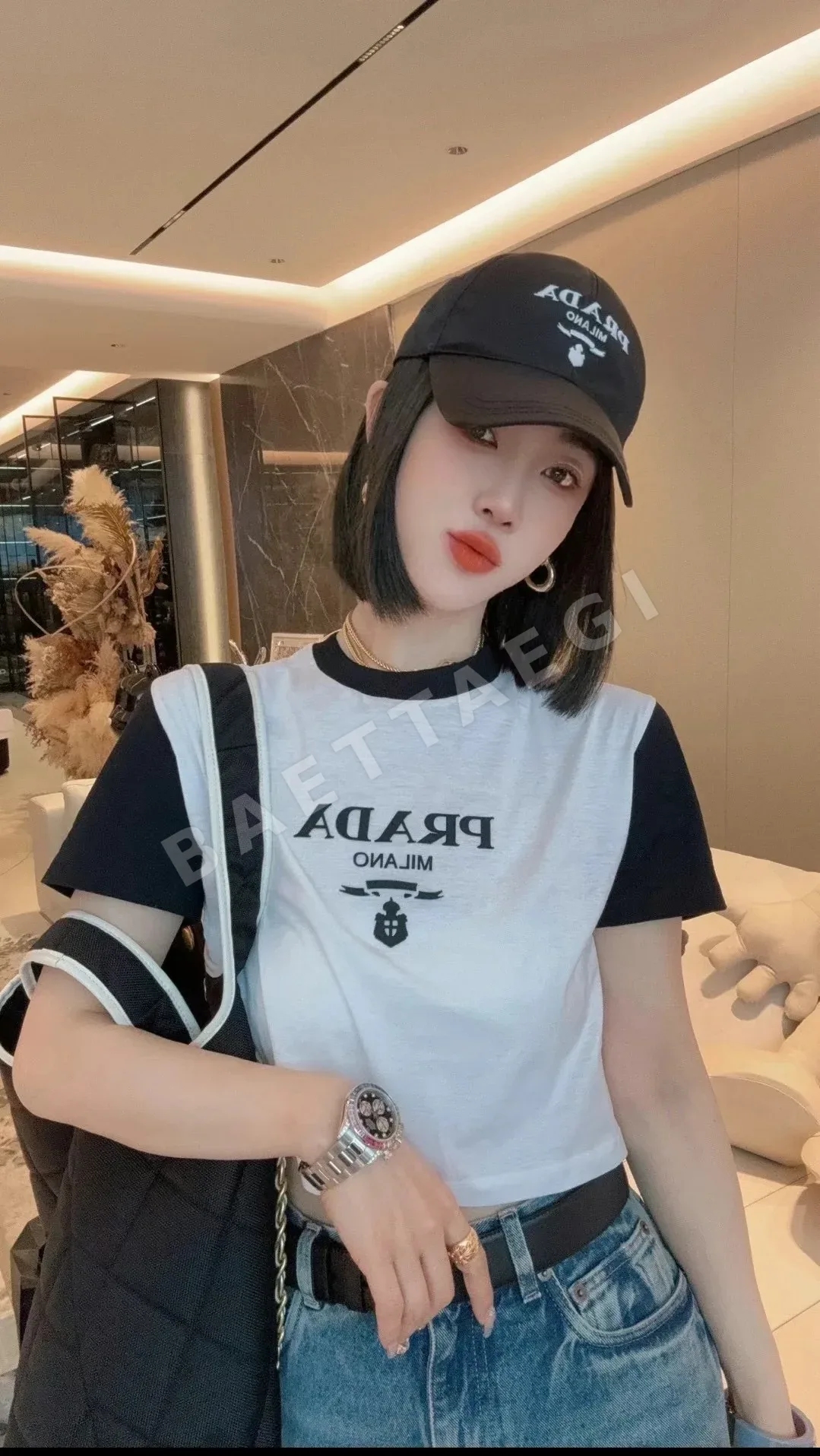 프라다 나일론 야구모자 상세 이미지 9