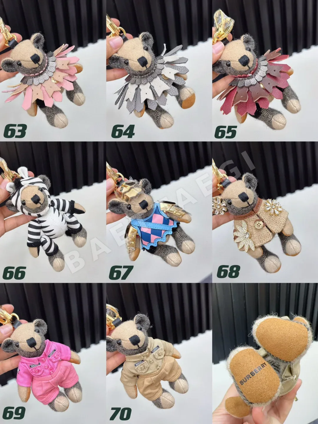 버버리 곰 인형 키링 상세 이미지 8