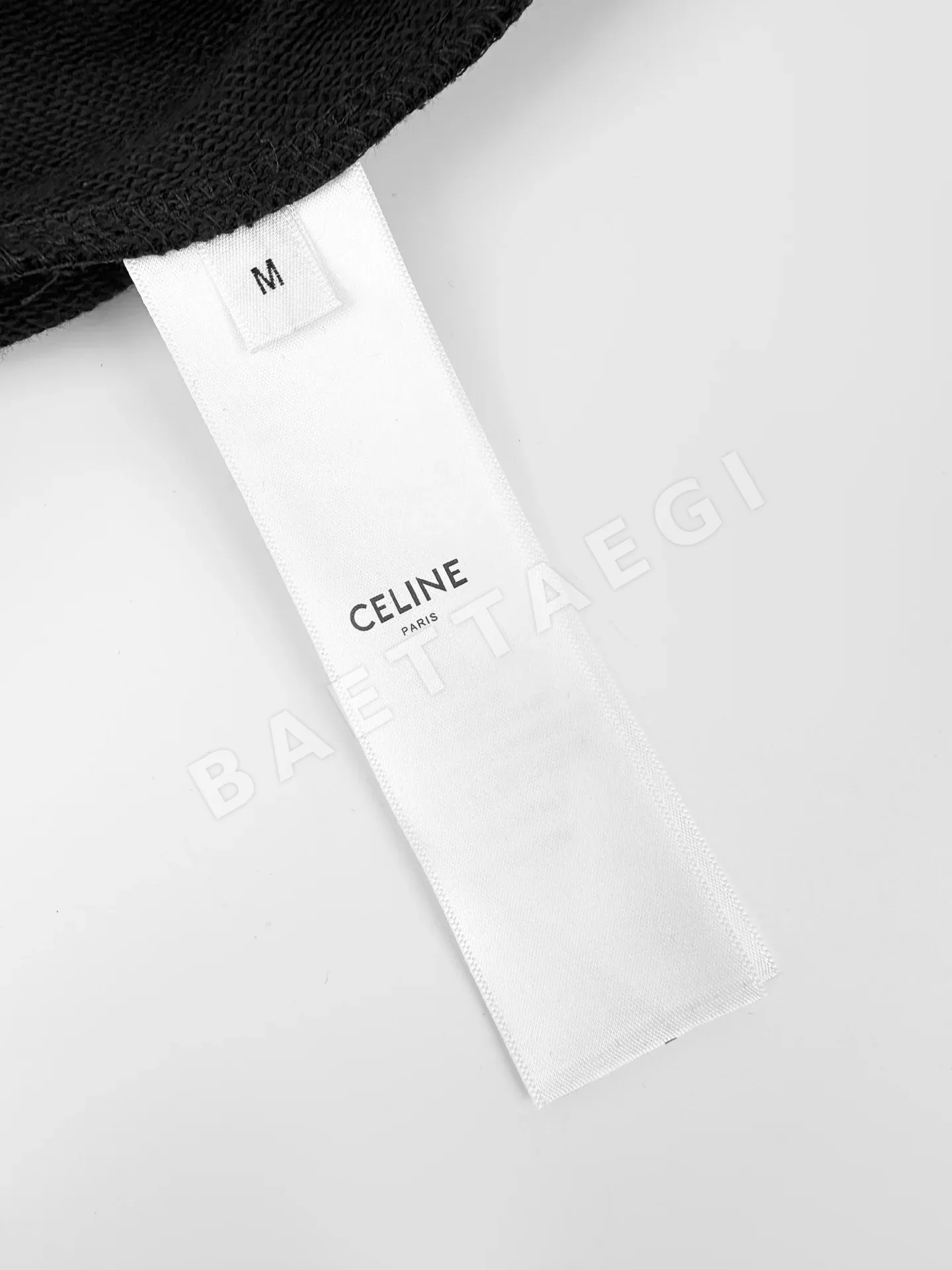 셀린느 로고 자수 코마 코튼 테리 반바지 상세 이미지 9