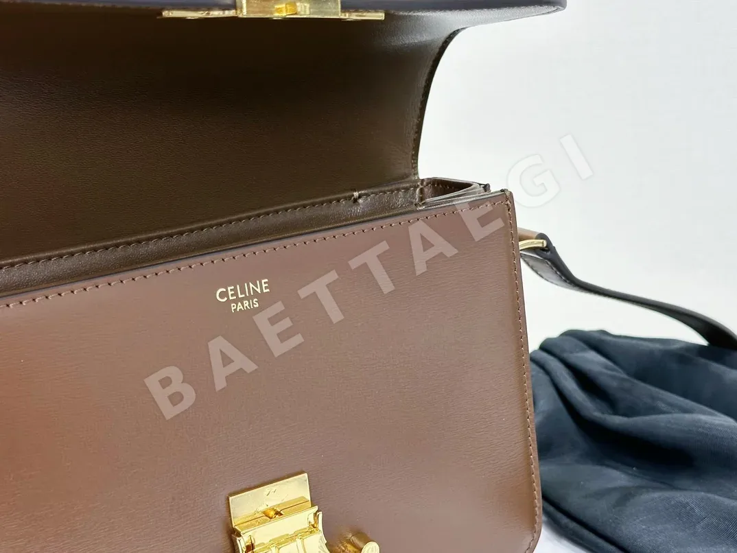 셀린느 개선문 카키 박스 가방 상세 이미지 9