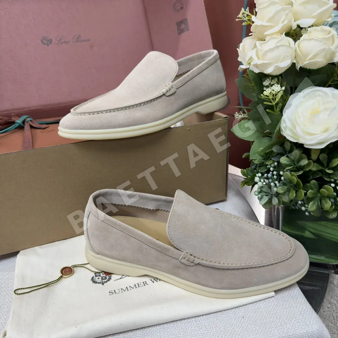 로로피아나 LPSummer Walk 남성용 화이트 로퍼 상세 이미지 9