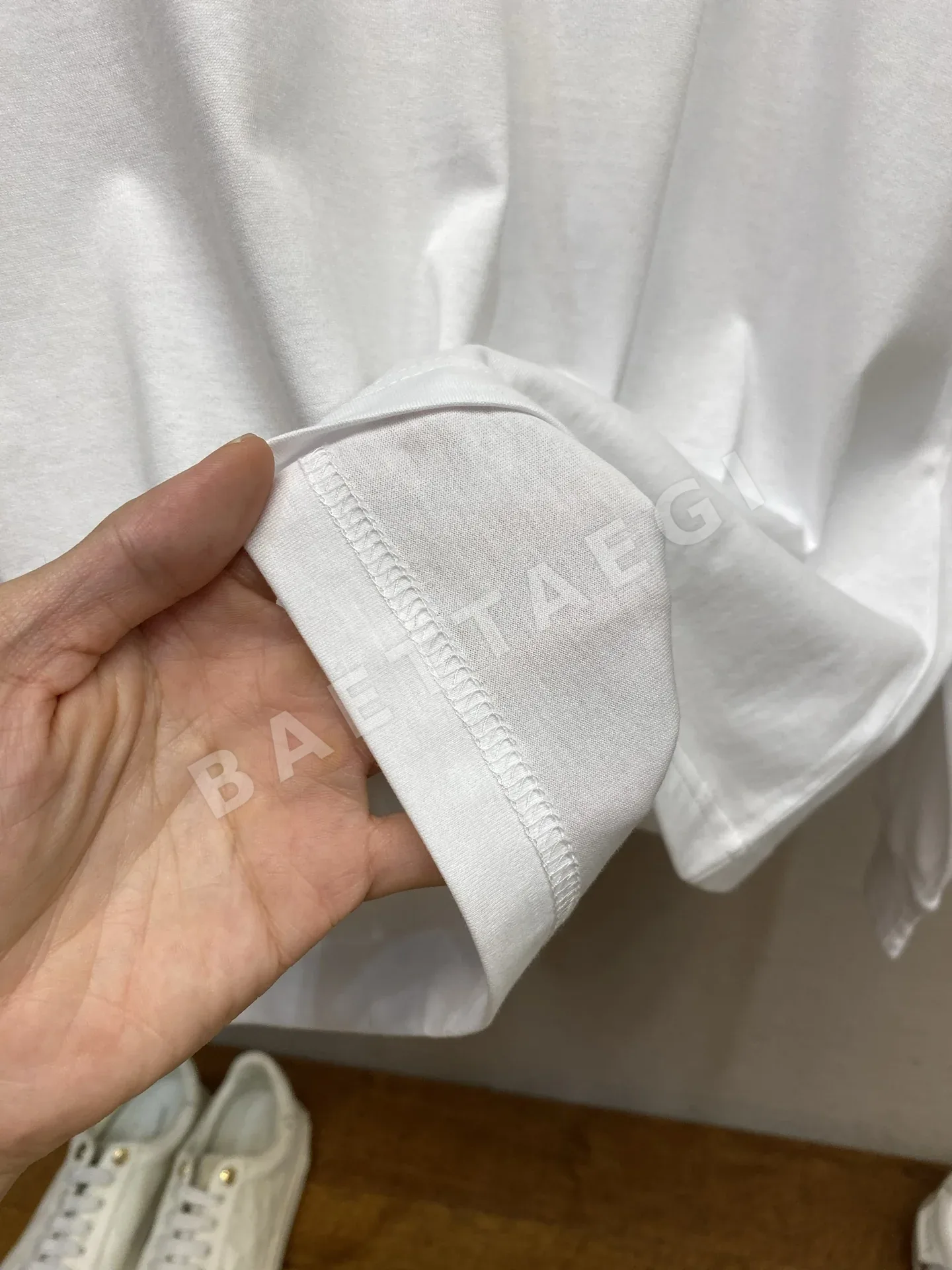 제냐 남성 면 저지 크루넥 긴팔 티셔츠 상세 이미지 7