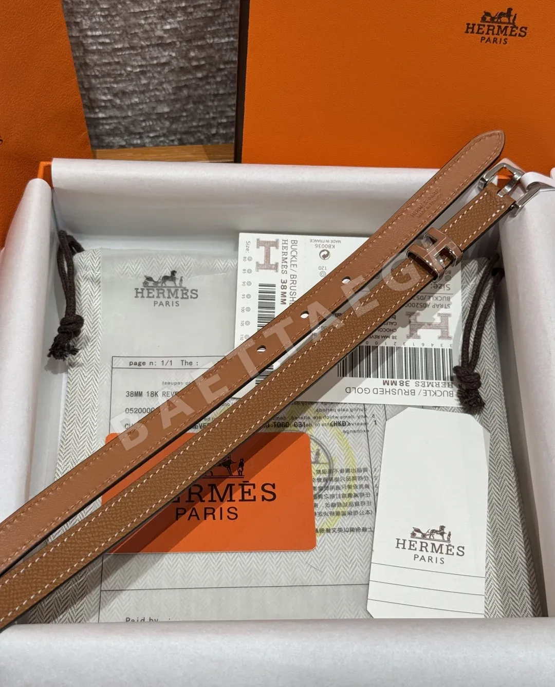 에르메스 팝 H 에포손 카프스킨 벨트 상세 이미지 6