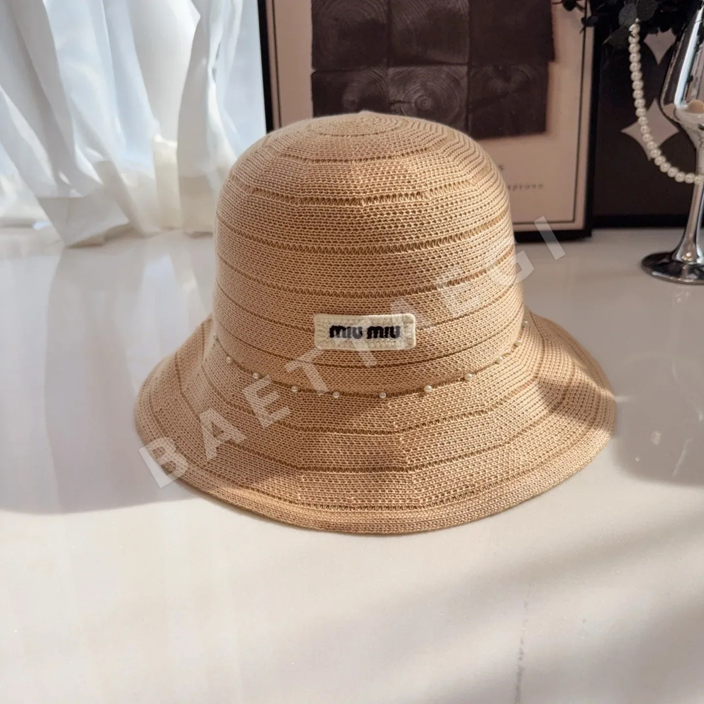 미우미우 모자 81257 Miu Miu Cap 상세 이미지 4