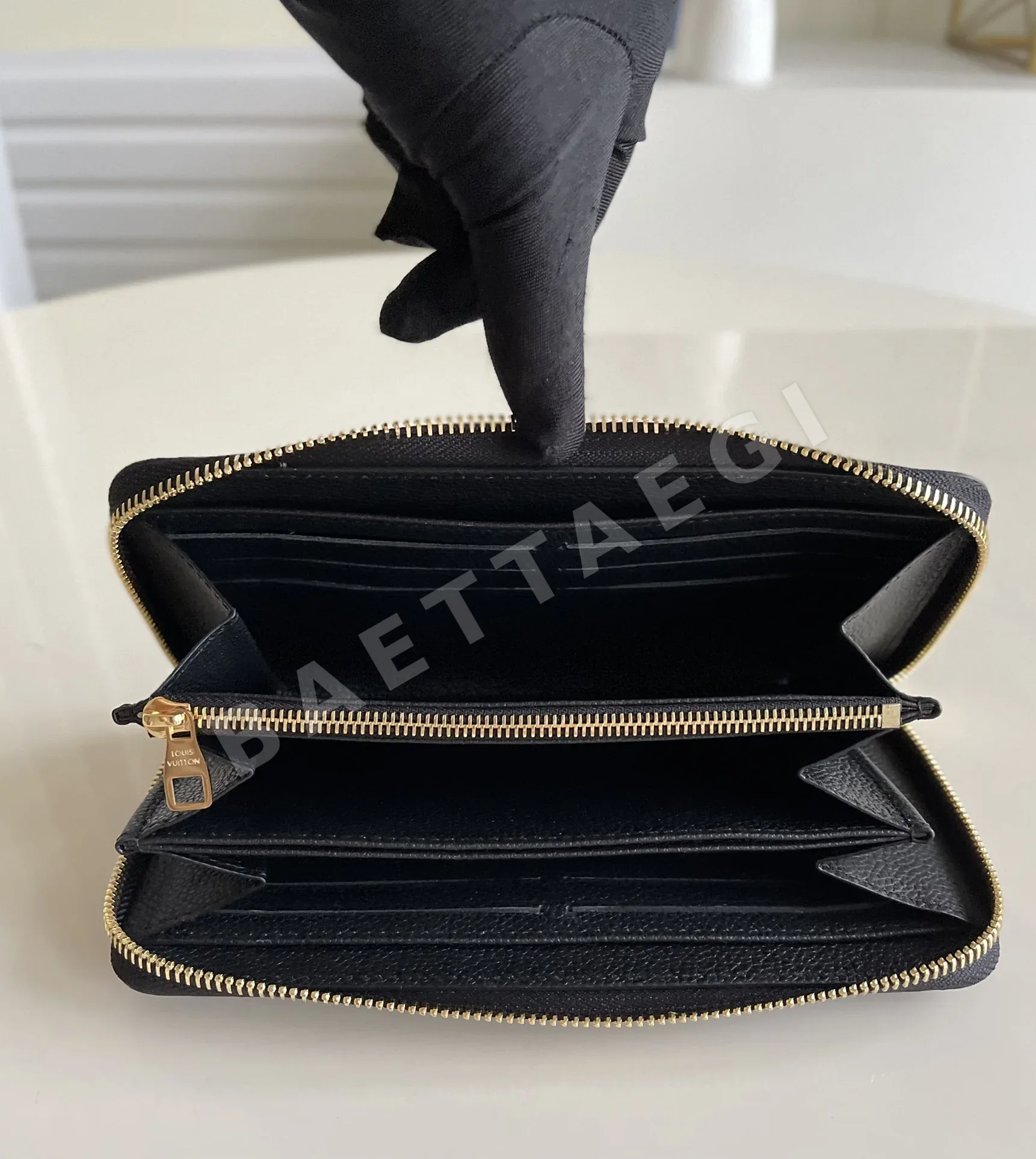 루이비통 M61864 블랙 월릿 모노그램 앙프렝뜨 상세 이미지 6