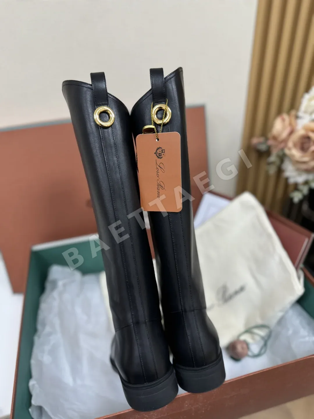 로로피아나 킬다 가죽 라이딩 부츠 상세 이미지 6