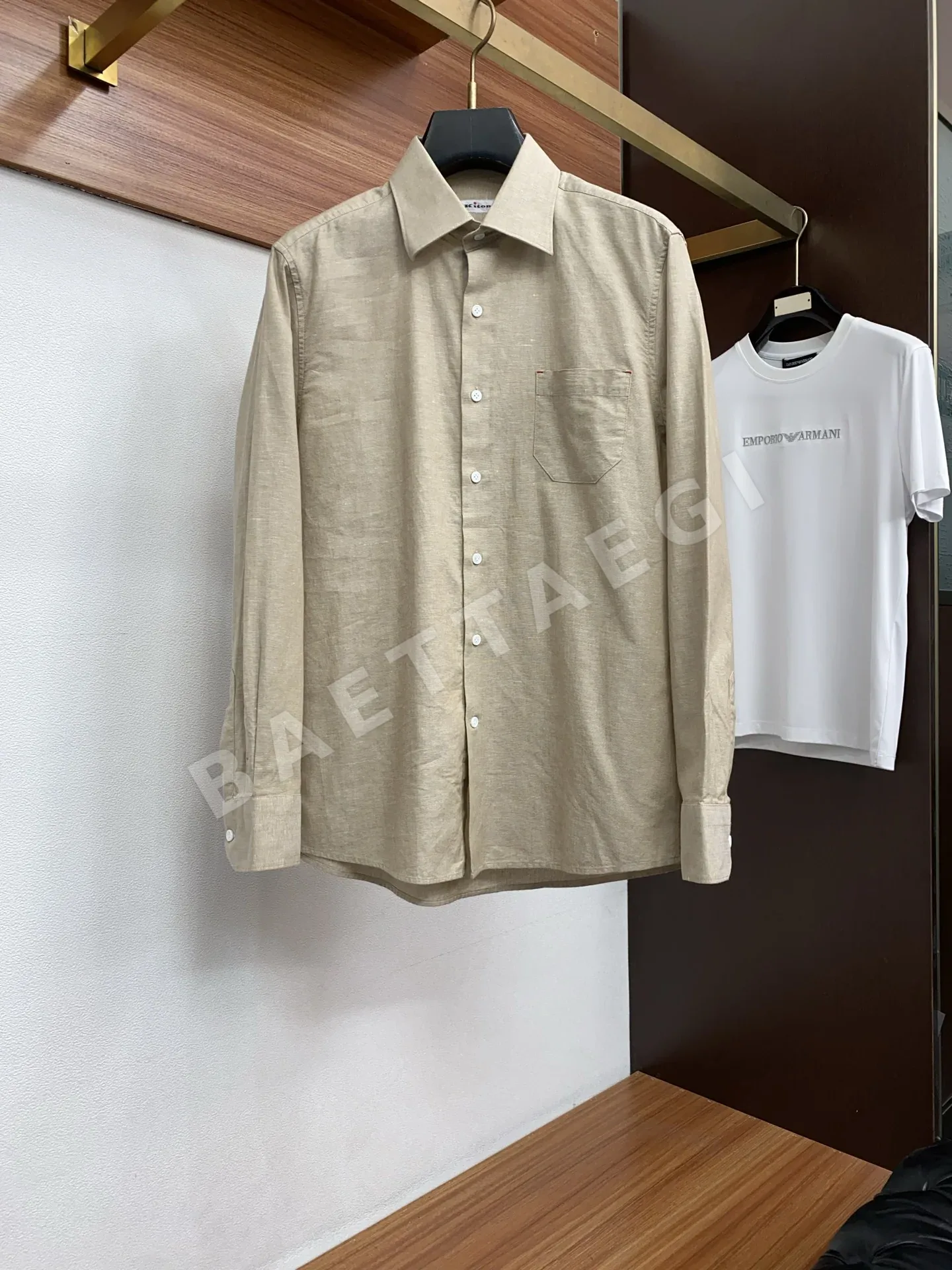 키톤 남성 린넨 긴팔 셔츠 88541