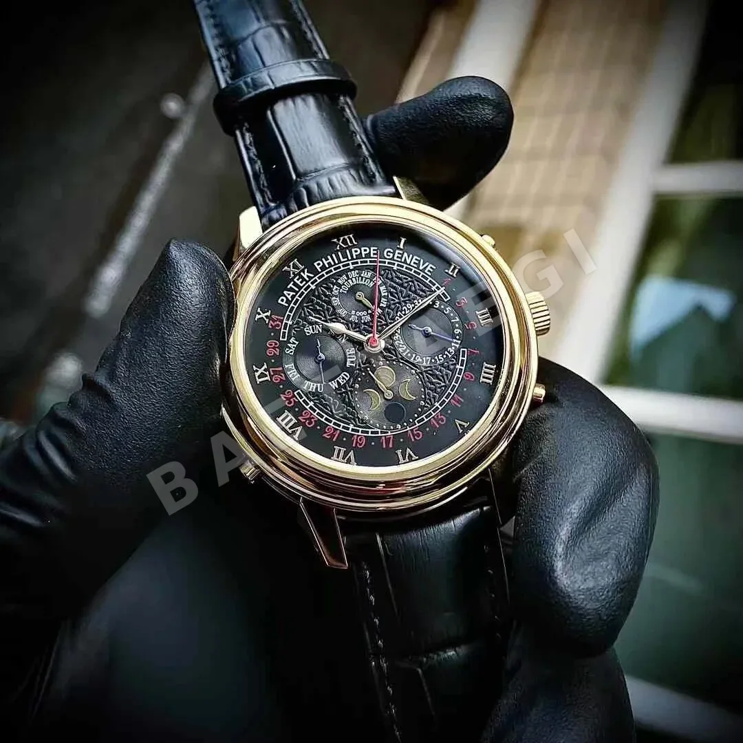 파텍필립 프리미엄 워치 쿼츠 레더스트랩 스틸 레플리카 44150 Patek Philippe 상세 이미지 9