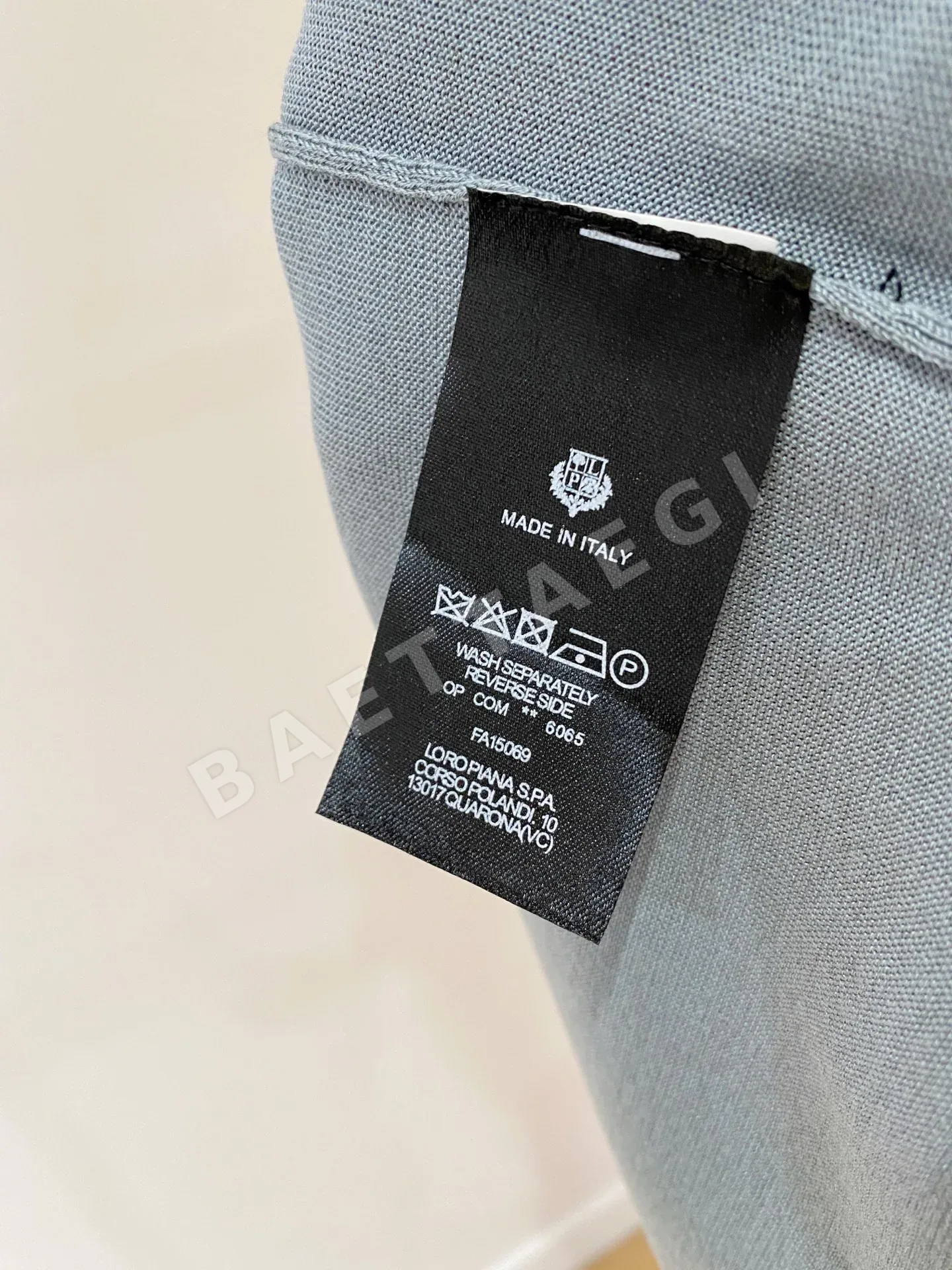 로로피아나 남성 린넨 혼방 반팔 셔츠 상세 이미지 10