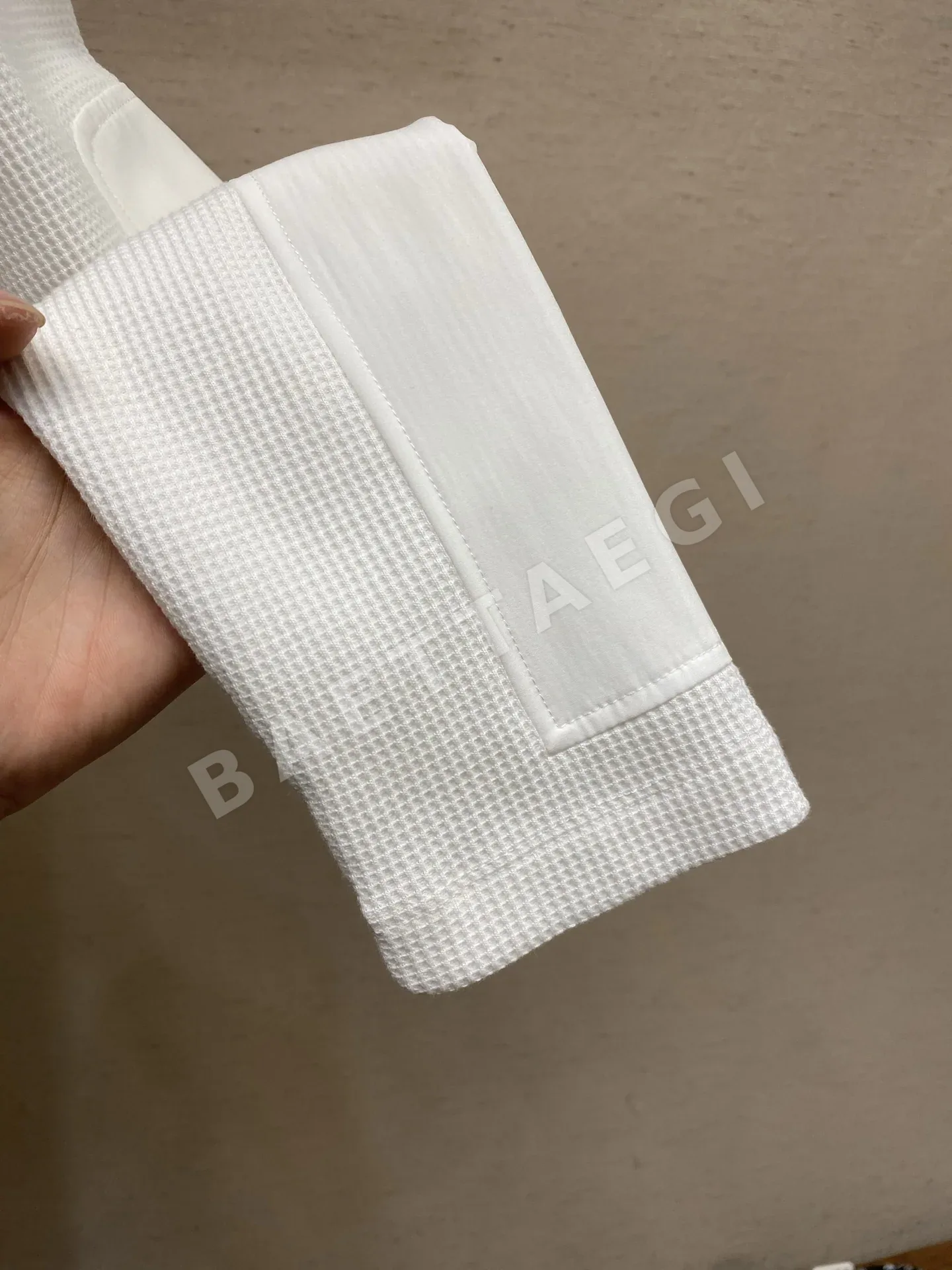 루이비통 와플 조직 면 긴팔 티셔츠 상세 이미지 6