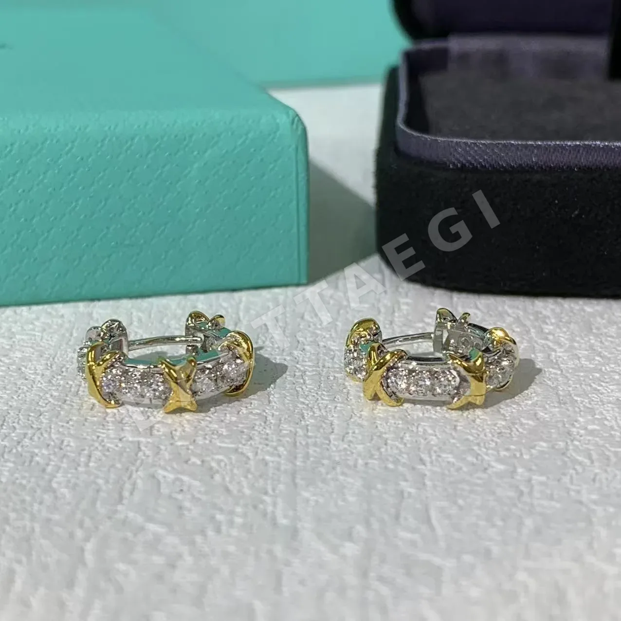 티파니 컬러 블로킹 귀걸이 상세 이미지 5