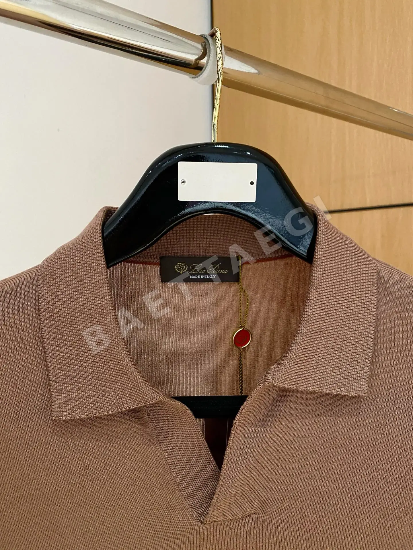 로로피아나 남성 아세테이트 텐셀 혼방 반팔 티셔츠 상세 이미지 3