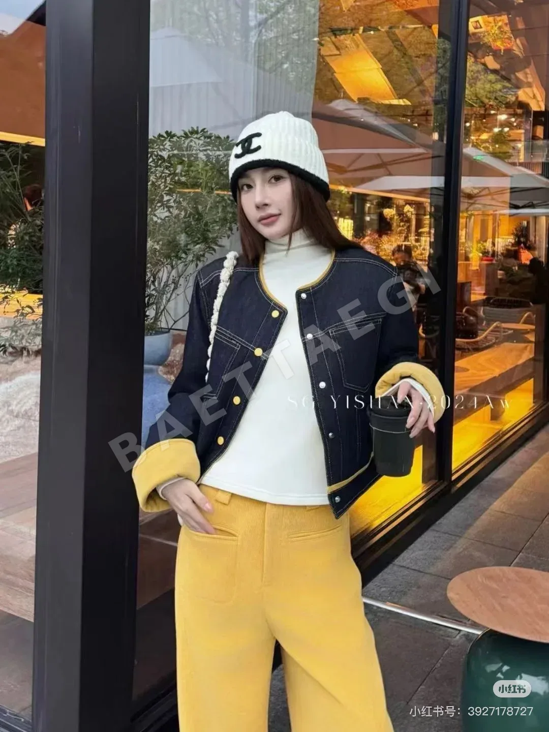 샤넬 니트 비니 모자 상세 이미지 2