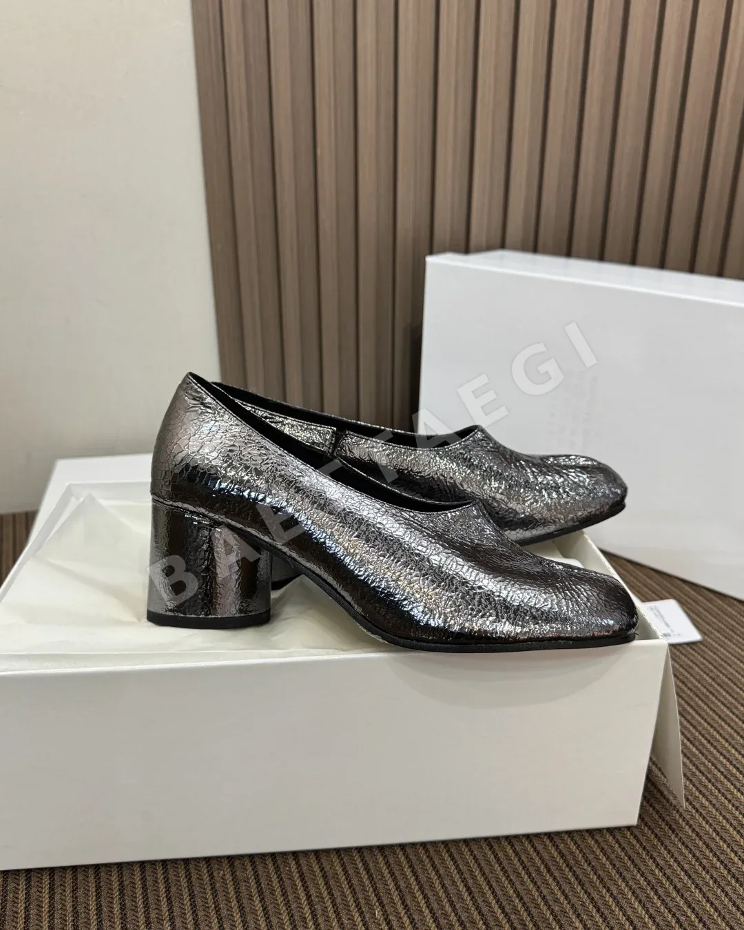 마르지엘라 타비 로퍼 sheepskin 토 상세 이미지 4