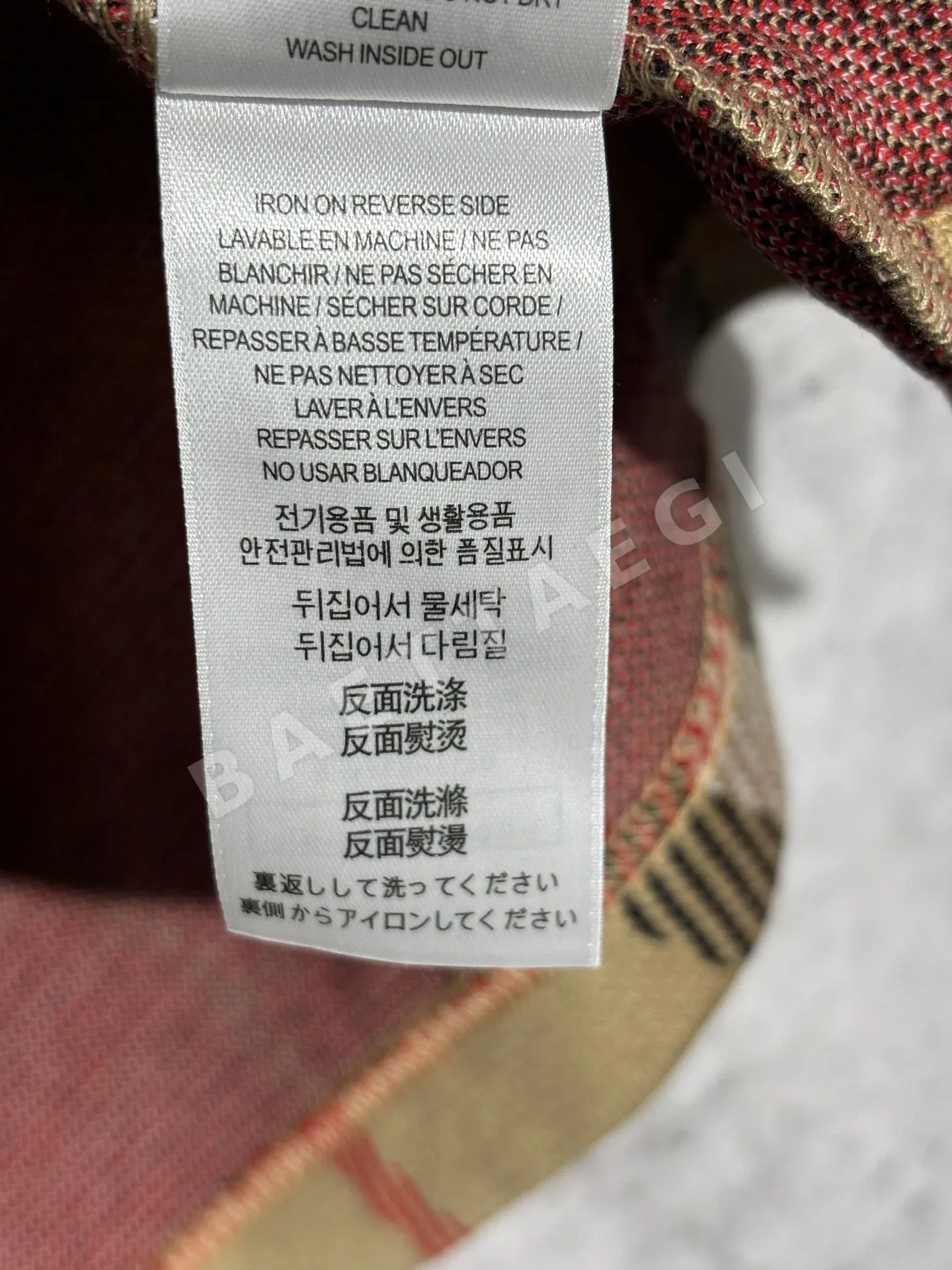 버버리 체크 저지 스트레이트 컷 반팔 폴로셔츠 남녀공용 상세 이미지 14