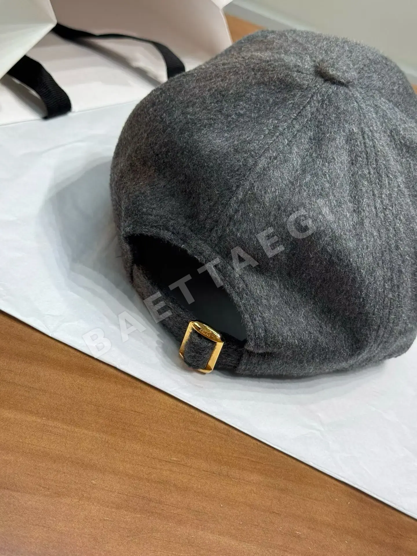 셀린느 울 다크 그레이 베이스볼 캡 상세 이미지 6
