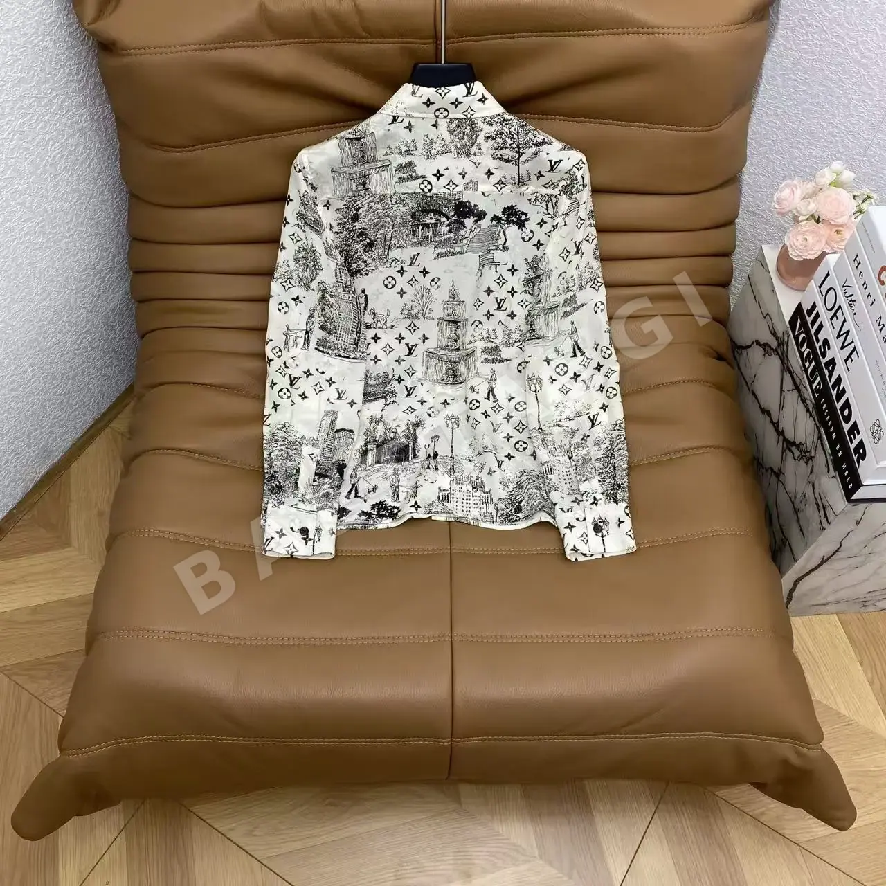 루이비통 빈티지 프린트 실크 셔츠 상세 이미지 8