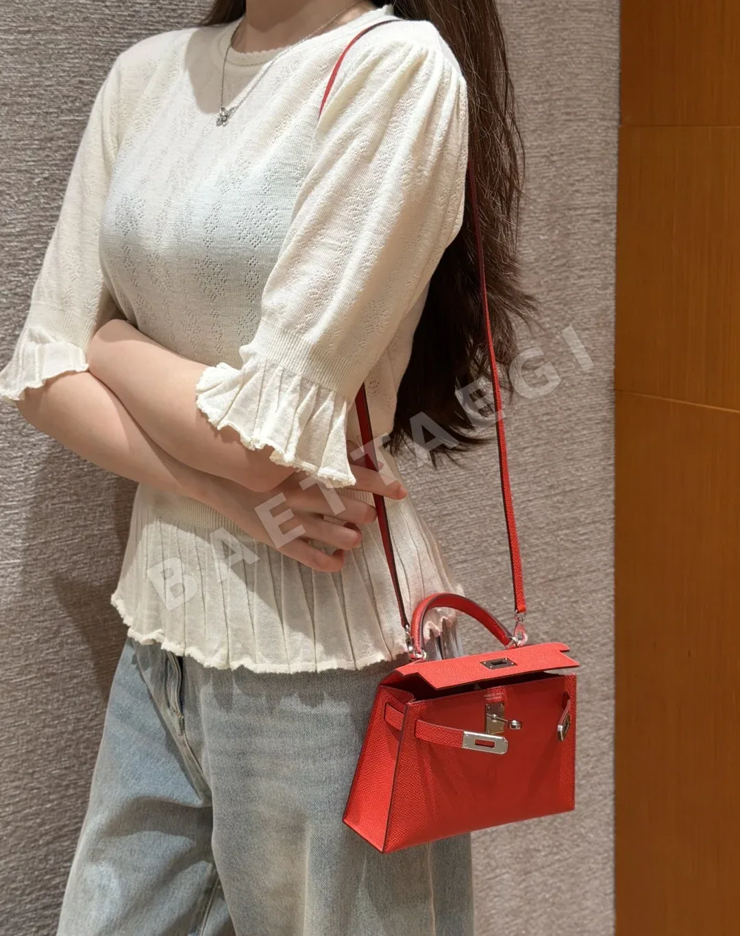 에르메스 켈리 미니 2 가죽 가방 상세 이미지 7