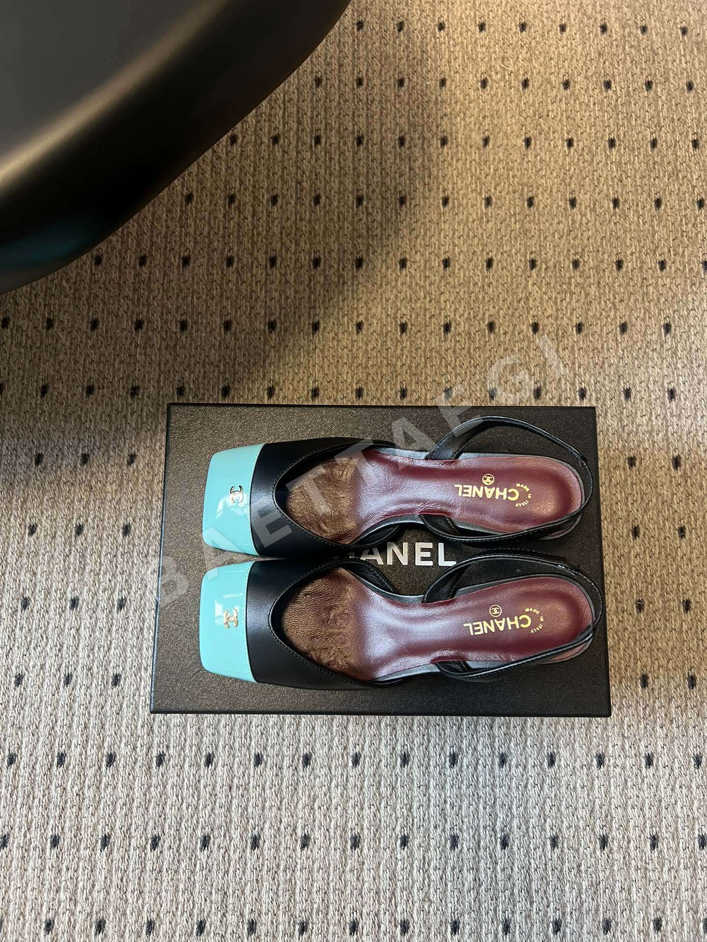 샤넬 뉴스퀘어토 컬러 블록 샌들 상세 이미지 6