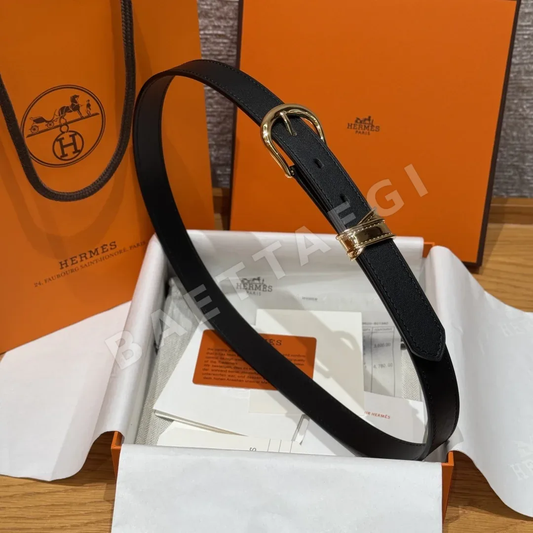 에르메스 에쿠이에르 24 스위프트 가죽 벨트 상세 이미지 3