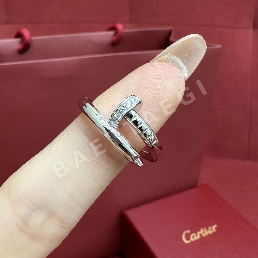 까르띠에 쥬스트 앙 끌 네일링 화이트 골드 다이아몬드 반지 상세 이미지 3