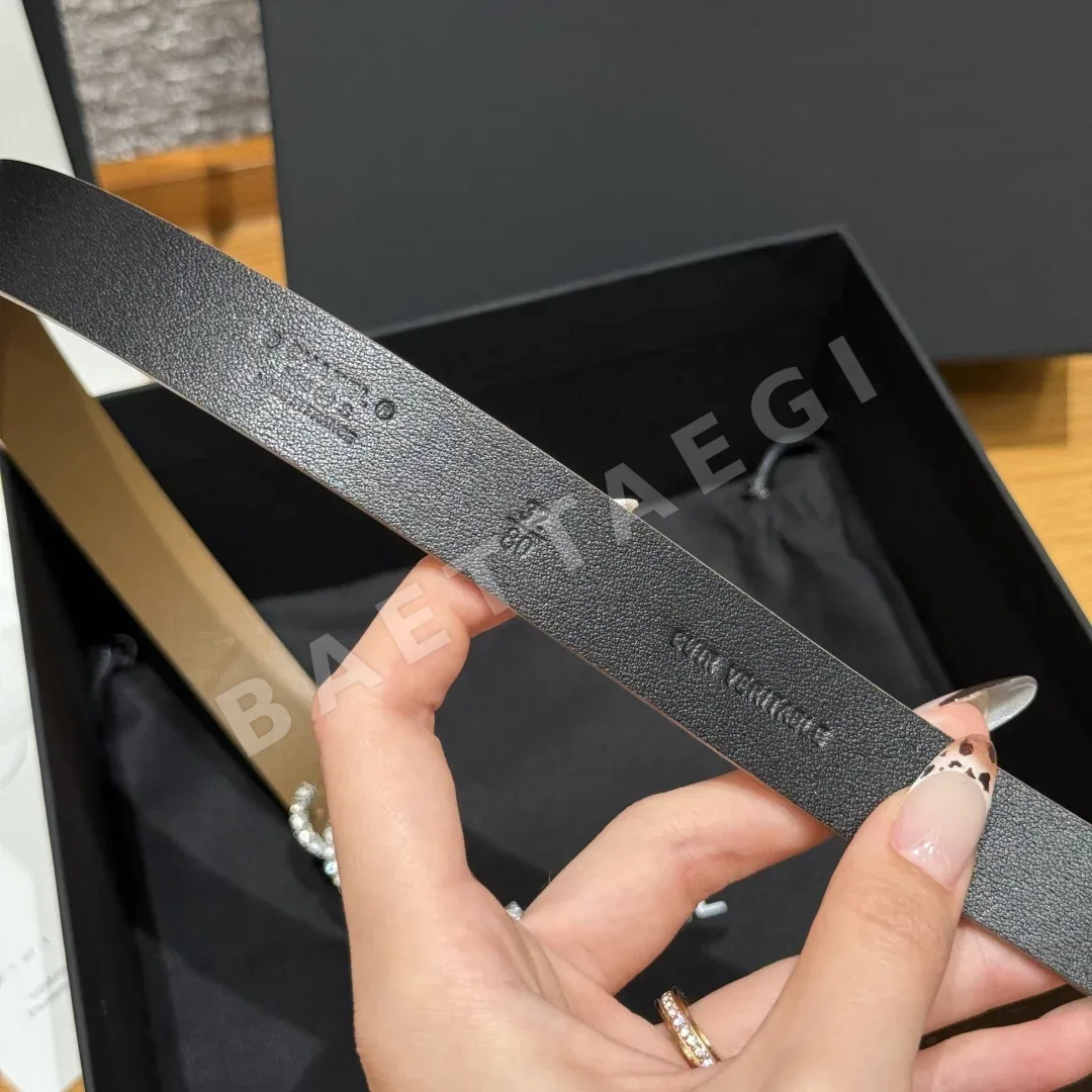 샤넬 더블 C 크리스탈 버클 소가죽 벨트 상세 이미지 10
