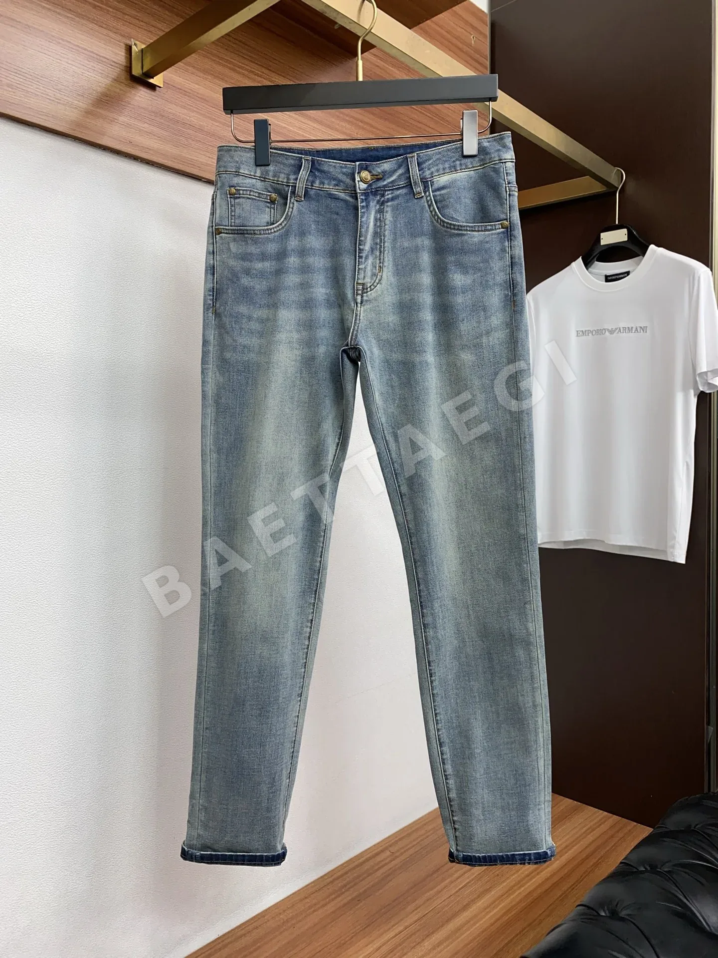 프라다 데님 남성 바지 상세 이미지 2