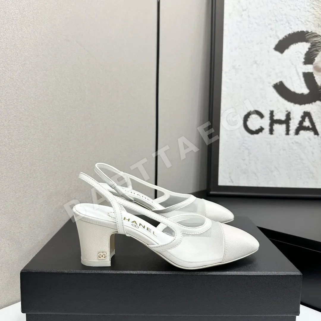 샤넬 클래식 오픈토 슬링백 신발 98346