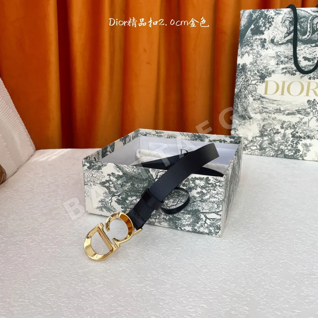 디올 CD 버클 가죽 벨트 59803