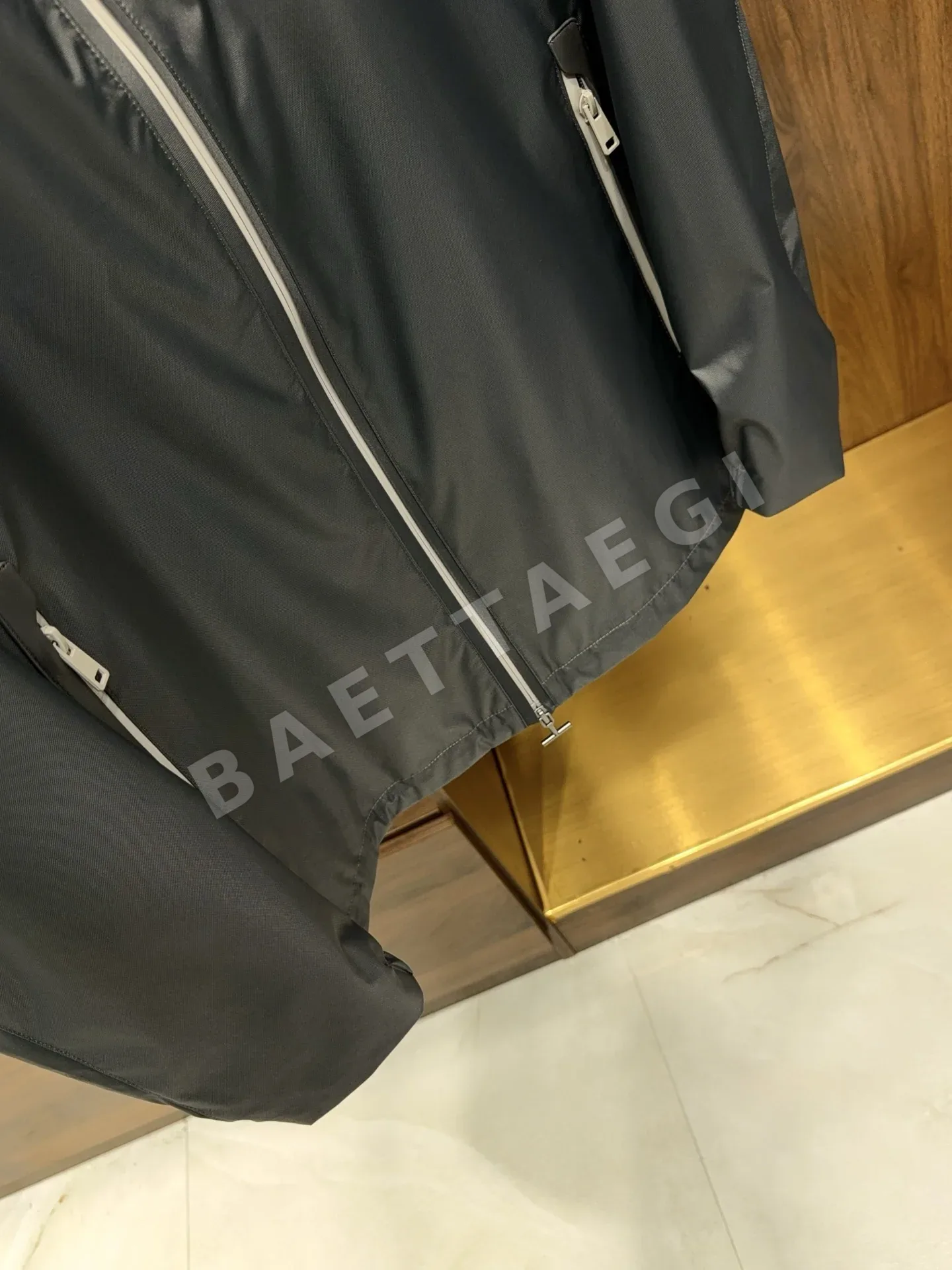 브리오니 패치워크 시프스킨 후드 짚업 자켓 상세 이미지 8