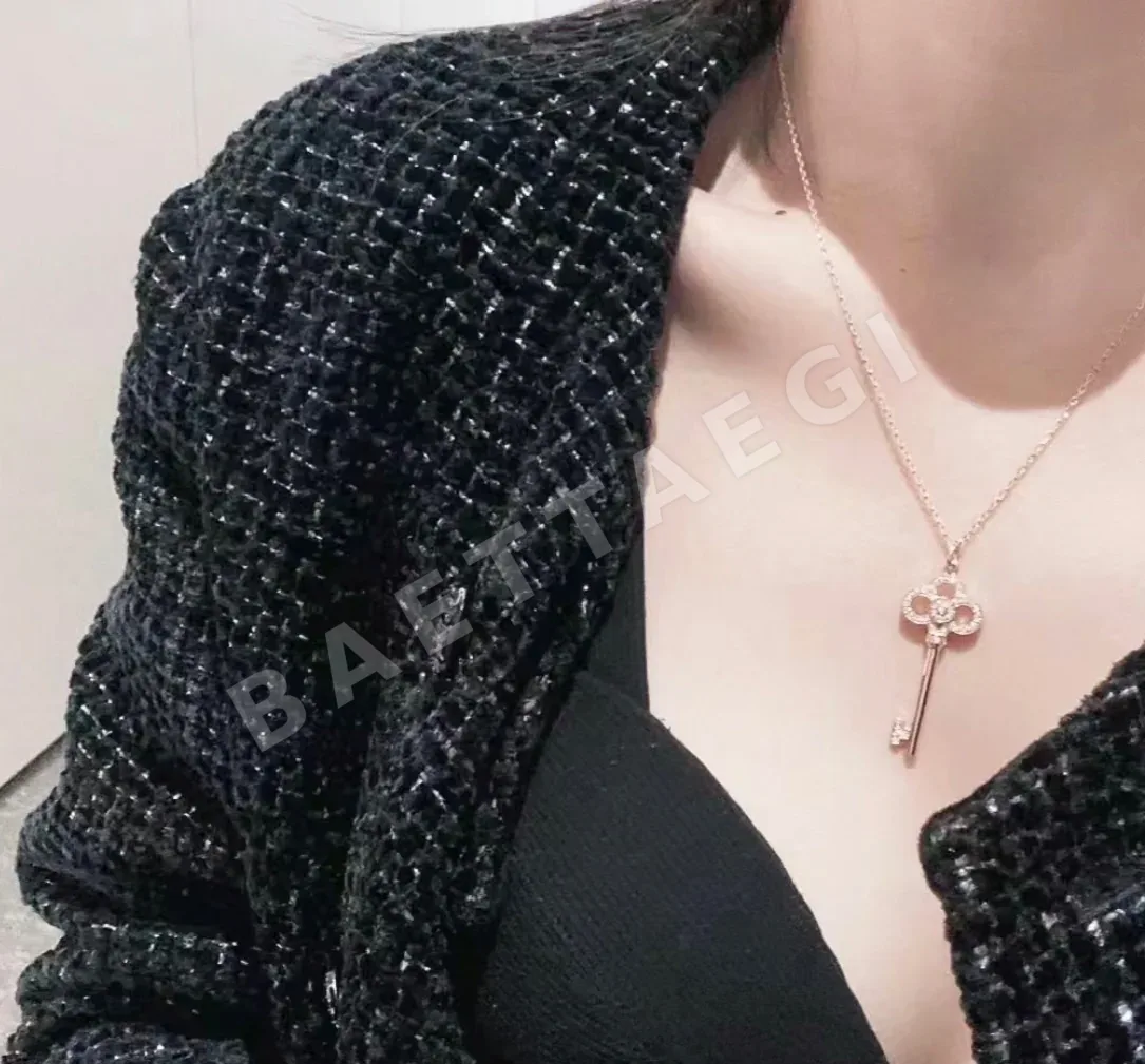 티파니 하트 크라운 키 925 스털링 실버 목걸이 71197